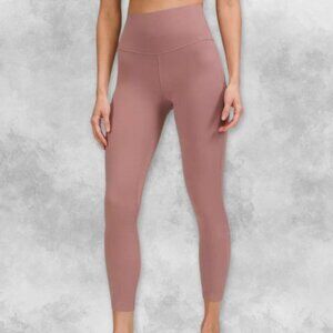 Lululemon In Movement Tight Leggings High-Rise Double Lined Red Dust Women's 4